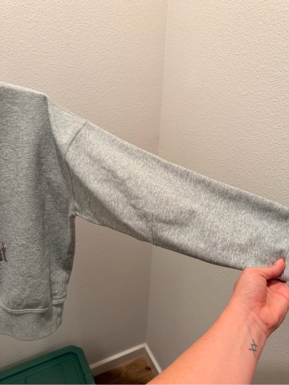 Isabel Marant Etoile Moby Glitter Logo Sweatshirt Gray Size 40 - Picture 5 of 8